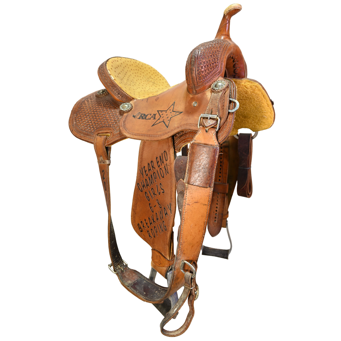 Used 14" HF&C Panhandle Series Trophy Barrel Racing Saddle