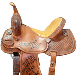 Used 14" HF&C Panhandle Series Trophy Barrel Racing Saddle