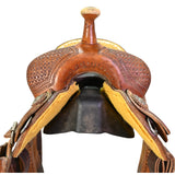 Used 14" HF&C Panhandle Series Trophy Barrel Racing Saddle