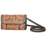 Rafter T Ranch Co. Natural Tooled Leather Waist Bag/Crossbody Purse