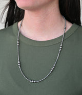 Multi-Sized Navajo Pearl Necklace 3-6mm