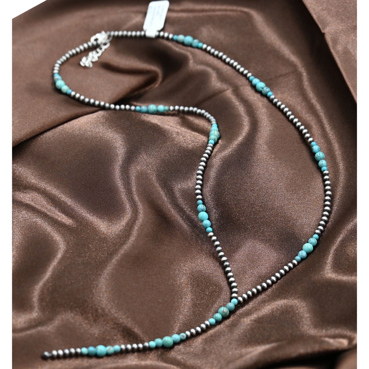 The Kenya Lariat Necklace with Turquoise Stones