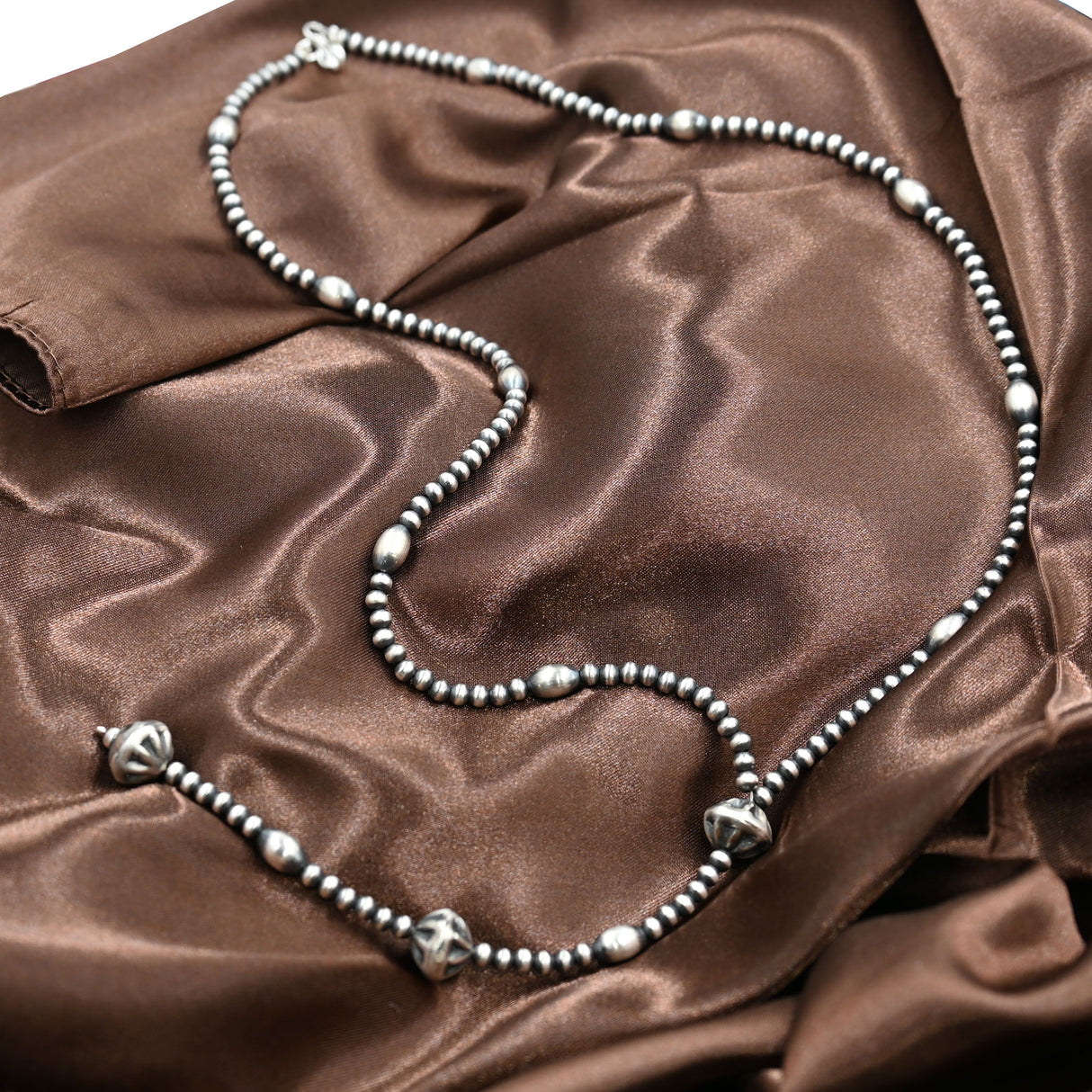 The Marley Lariat Necklace with Multi Shaped Stones