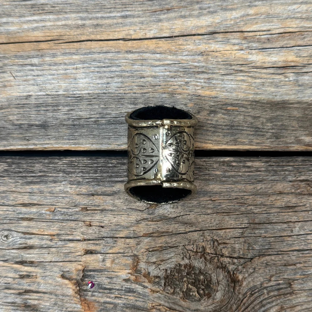 Rodeo Drive Floral Engraved Wild Rag Slide