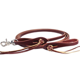 Professional's Choice 1/2" Pineapple Knot Latigo Roping Reins