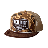 Red Dirt Hat Co. Old Skool Duck Camo and Tan Mesh Cap