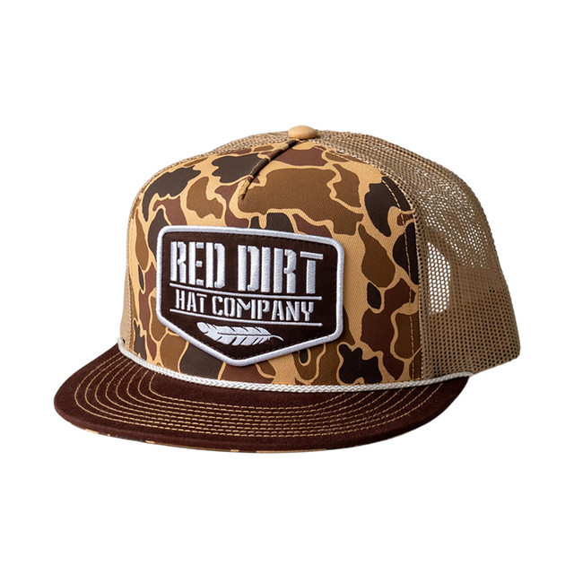 Red Dirt Hat Co. On the Water White Mesh Snapback Cap main image 1