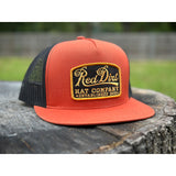 Red Dirt Hat Co. Burnt Orange and Black Mesh Guitar Cap