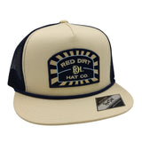 Red Dirt Hat Co. Stone and Navy Mesh Conductor Cap
