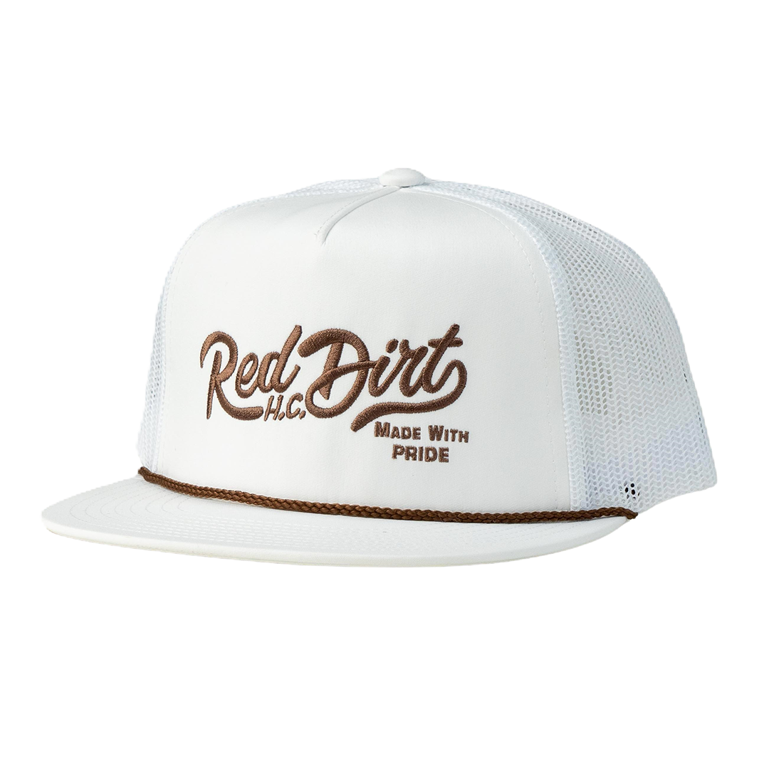 Red Dirt Hat Co. Over the Top White Mesh Cap