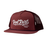 Red Dirt Hat Co. Over the Top Maroon Mesh Cap