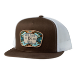 Red Dirt Hat Co. Aztec Jango Brown and White Mesh Cap