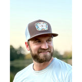Red Dirt Hat Co. Aztec Jango Brown and White Mesh Cap