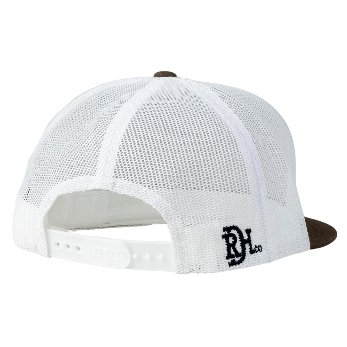 Cactus Saddlery by Red Dirt Hat Co. Chocolate and White Mesh Snapback Cap