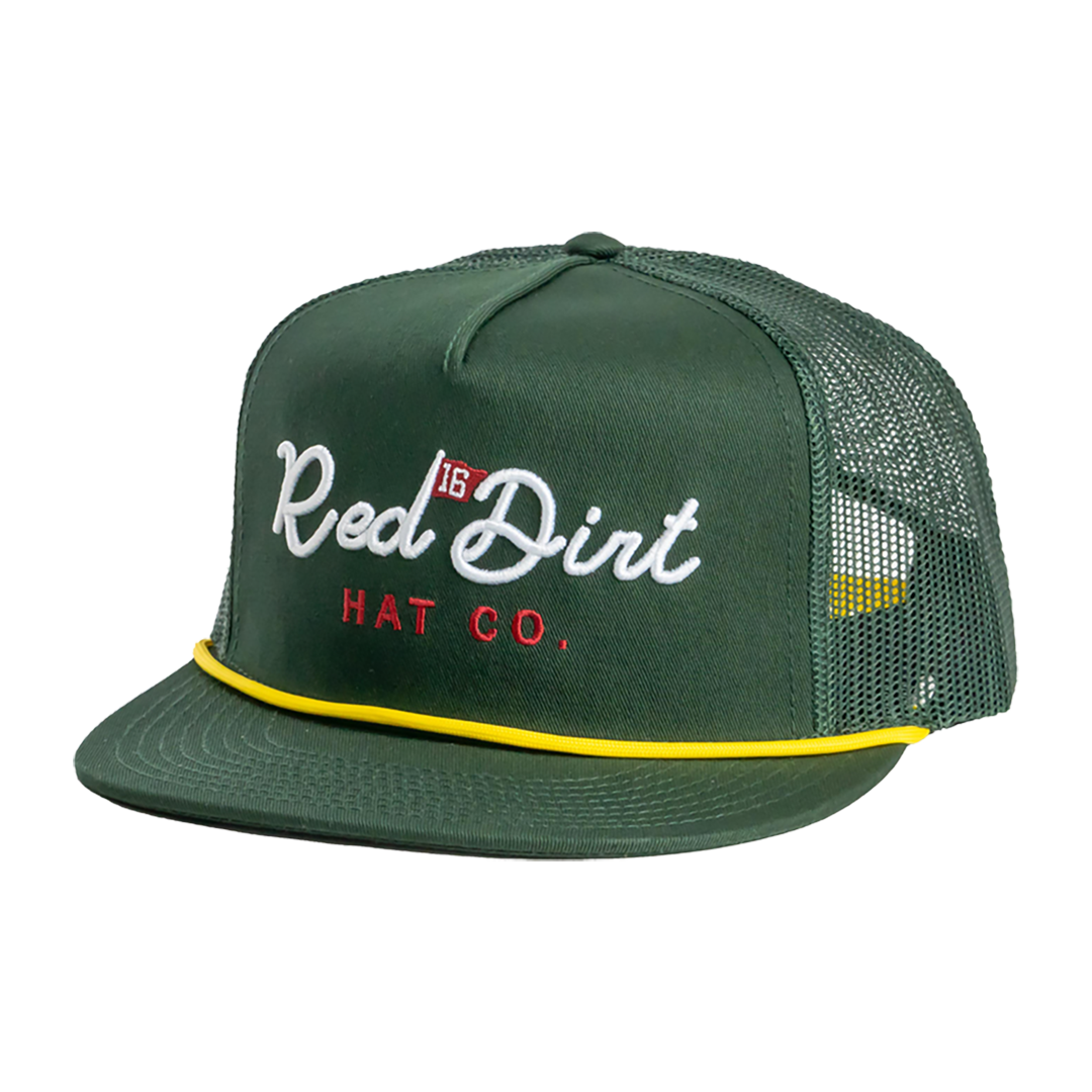 Red Dirt Hat Co. Hole in One Hunter Green Mesh Cap