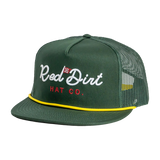 Red Dirt Hat Co. Hole in One Hunter Green Mesh Cap