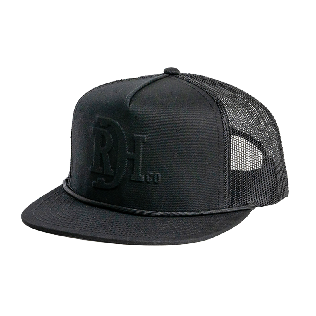 Red Dirt Hat Co. Branded Black Mesh Cap