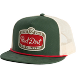 Red Dirt Hat Co. Gitty Up Dark Green and Off White Snapback Cap