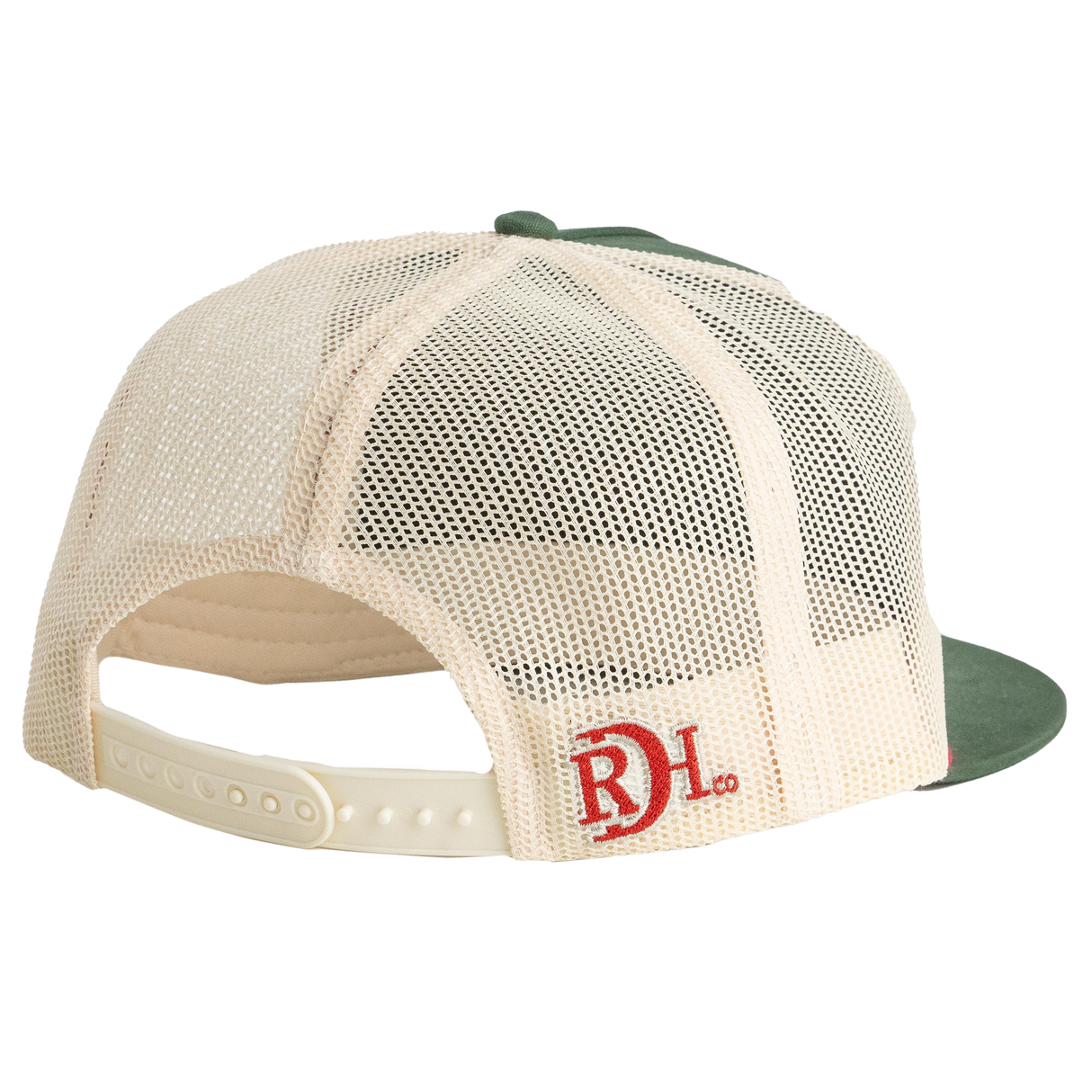 Red Dirt Hat Co. Gitty Up Dark Green and Off White Snapback Cap