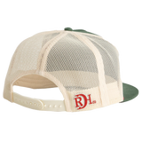 Red Dirt Hat Co. Gitty Up Dark Green and Off White Snapback Cap