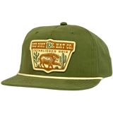 Red Dirt Hat Co. The Hunt Olive Green Snapback Cap