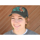 Red Dirt Hat Co. Chicken Scratch Black Mesh Snapback Cap