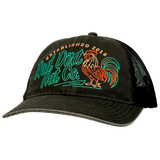 Red Dirt Hat Co. Chicken Scratch Black Mesh Snapback Cap