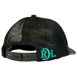 Red Dirt Hat Co. Chicken Scratch Black Mesh Snapback Cap
