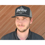 Red Dirt Hat Co. Hold 'Em Black and Charcoal Mesh Snapback Cap