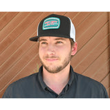 Red Dirt Hat Co. Peppermint Patty Black and White Mesh Snapback Cap