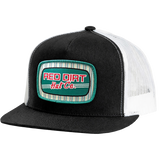 Red Dirt Hat Co. Peppermint Patty Black and White Mesh Snapback Cap