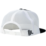 Red Dirt Hat Co. Peppermint Patty Black and White Mesh Snapback Cap