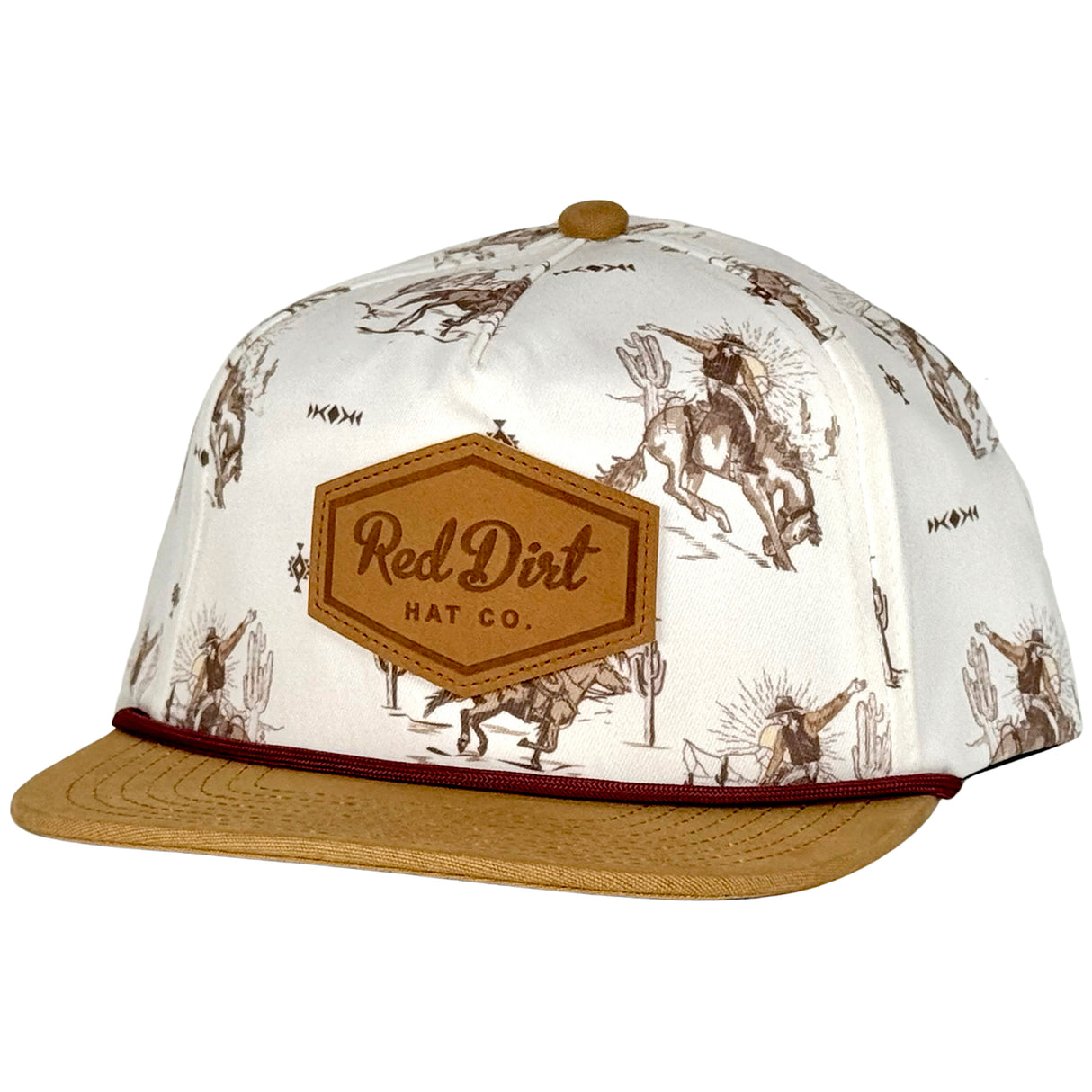 Red Dirt Hat Co. Youth Out West Western Print Unstructured Cap