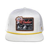 RopeSmart White Trucker Cap with Gambler Patch