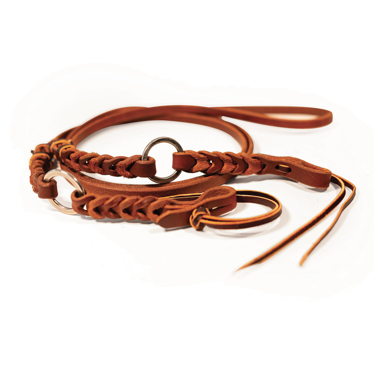 Professional's Choice 1/2" Bleeding Heart Heavy Oil Ring Roping Reins