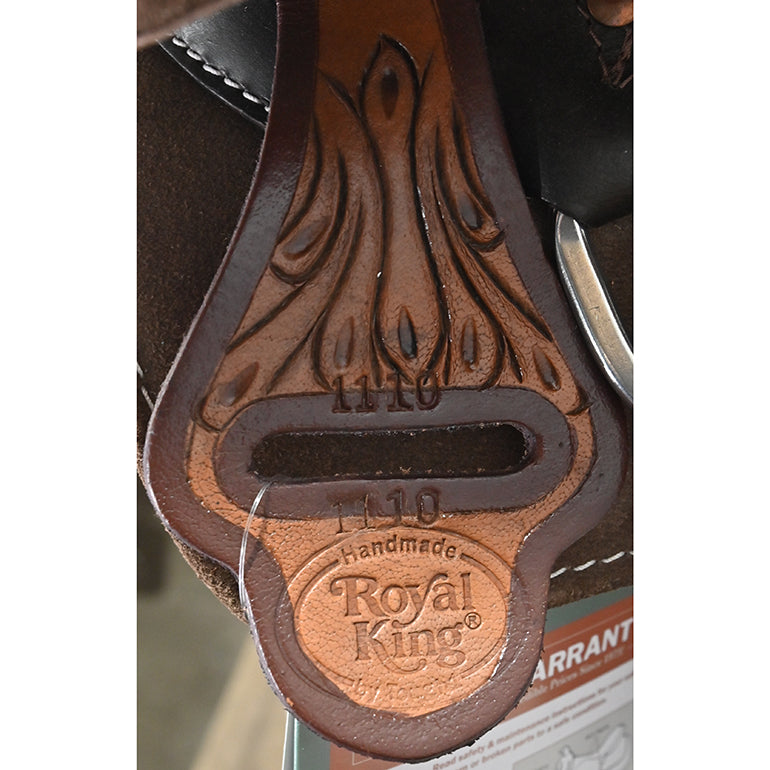 New! 12" Laramie Brown Barrel Racing Saddle By Tough One Saddlery