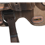 New! 12" Laramie Brown Barrel Racing Saddle By Tough One Saddlery