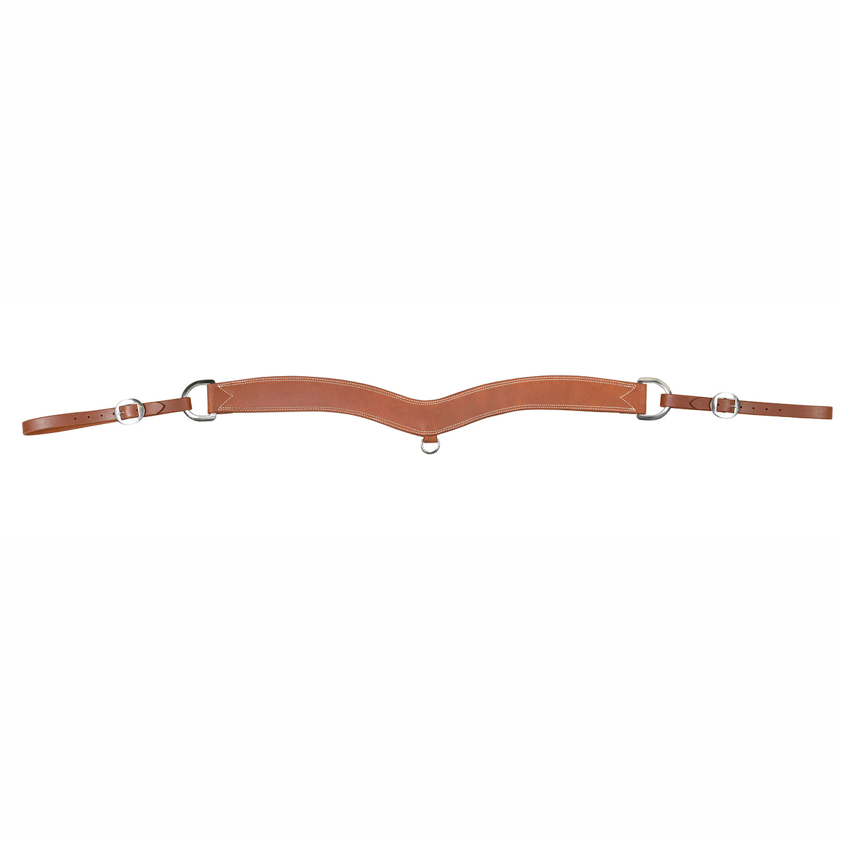 Berlin Custom Leather Tapered Golden Oil Roughout Steer Tripping Breast Collar