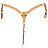 Berlin Custom Leather 2" Golden Oiled Roughout Breast Collar