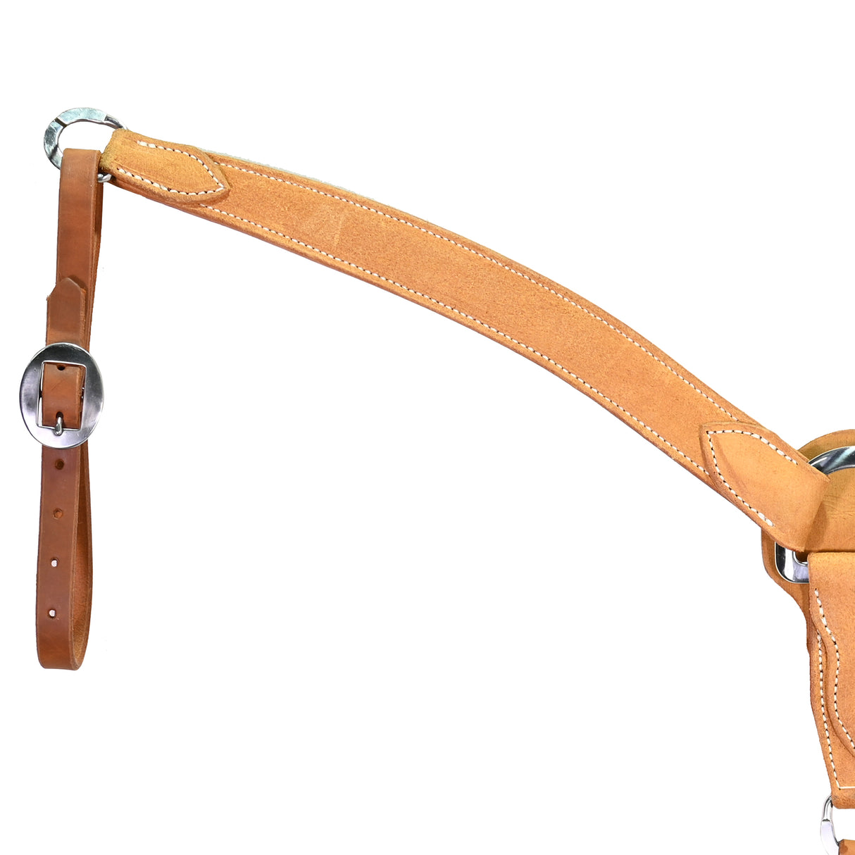 Berlin Custom Leather 2" Golden Oiled Roughout Breast Collar