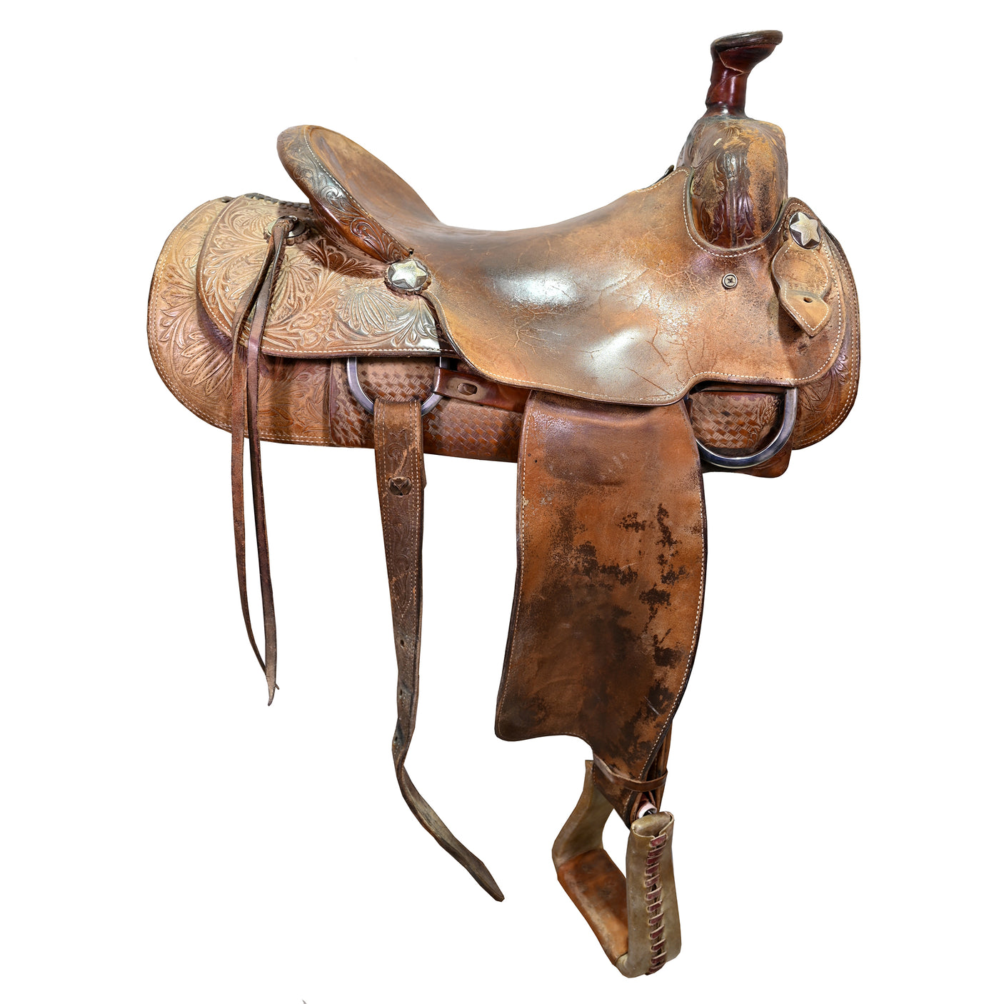 SOLD! Used 16" Roy Stone Ranch Roping Saddle