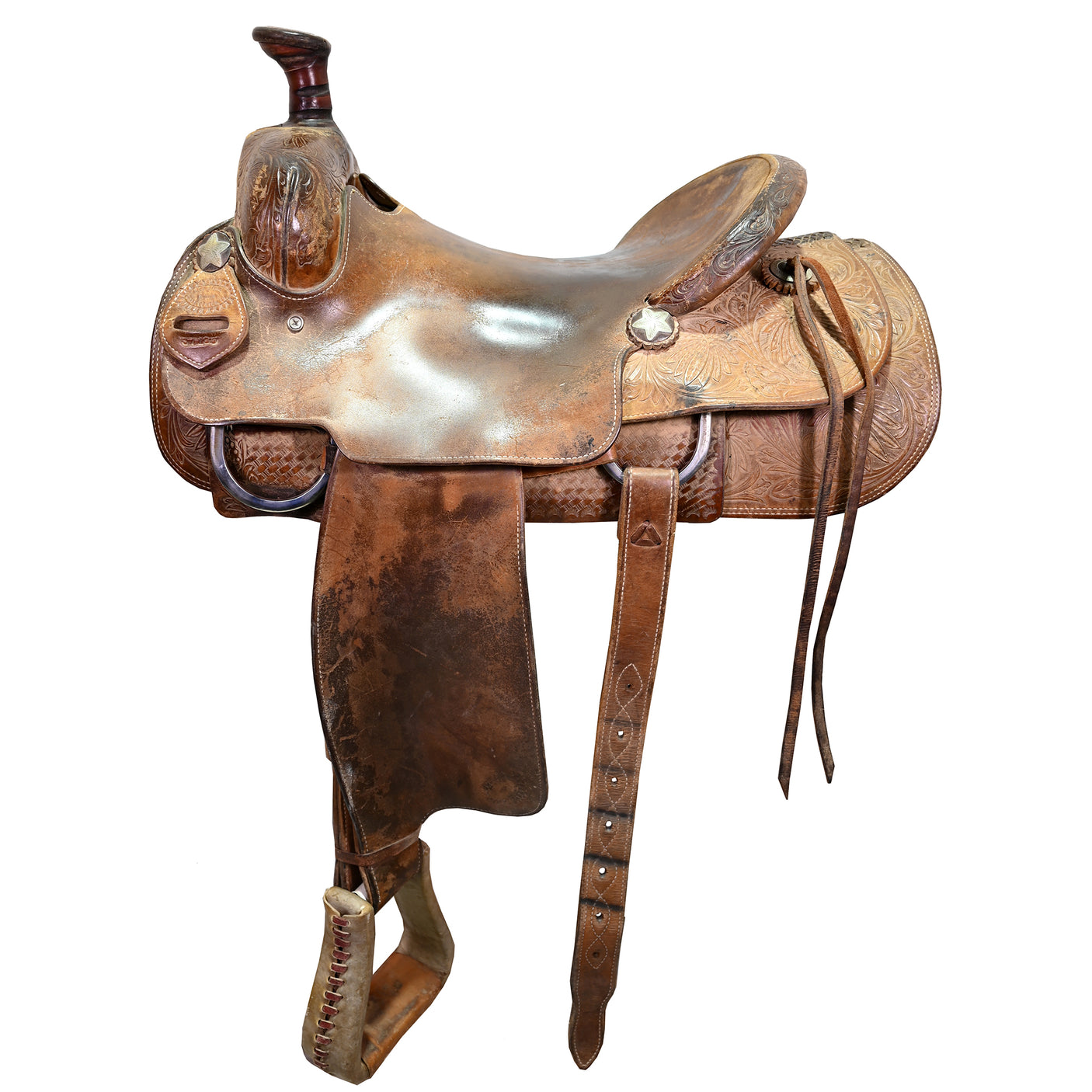 SOLD! Used 16" Roy Stone Ranch Roping Saddle