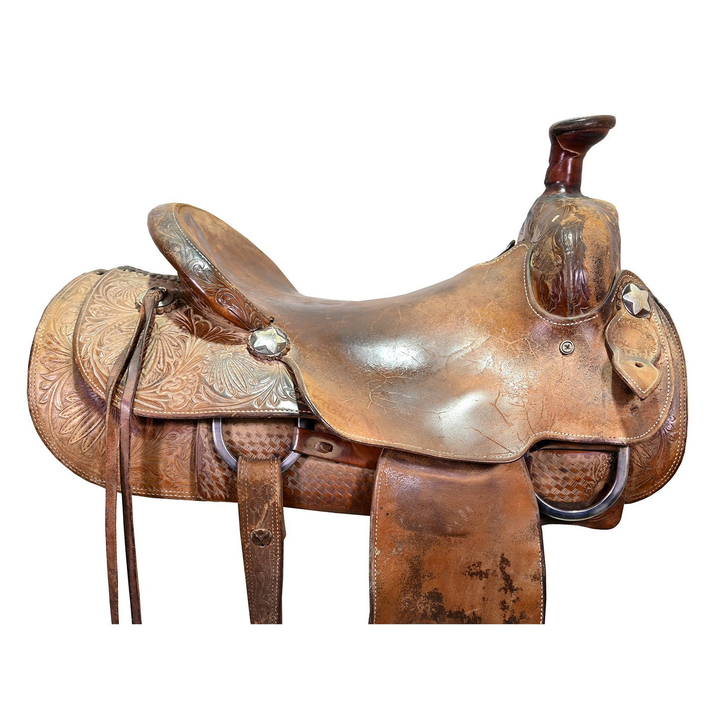 SOLD! Used 16" Roy Stone Ranch Roping Saddle