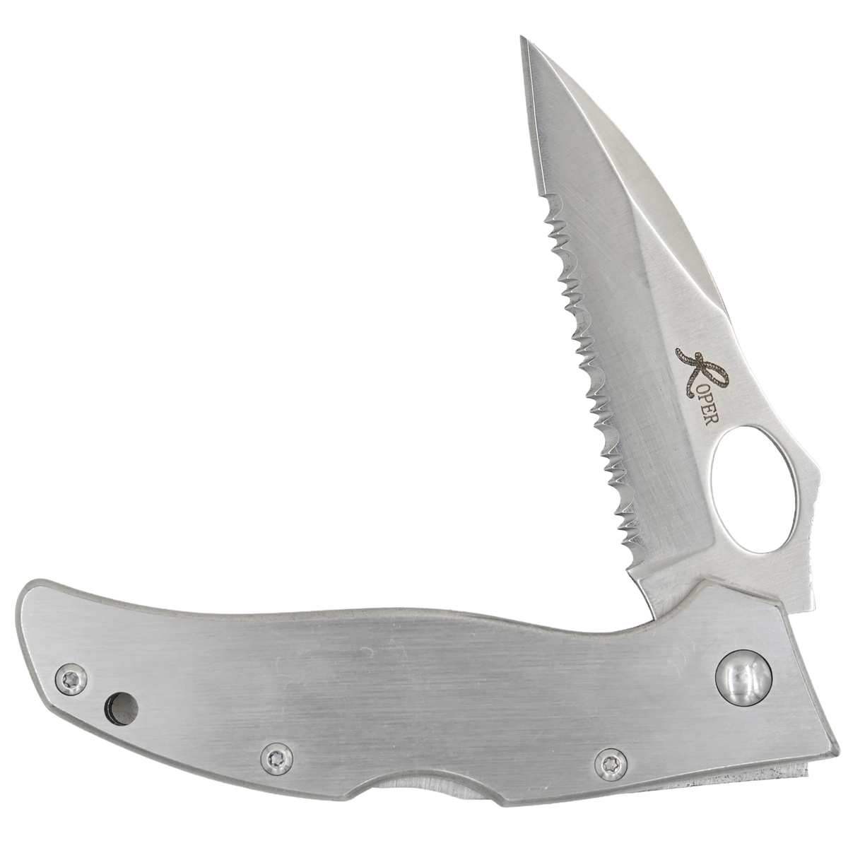 Coolhorse Stainless Serrated Roper Pocket Knife