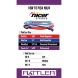 White Rattler Racer Calf Piggin String- Purple Eye 5/16"