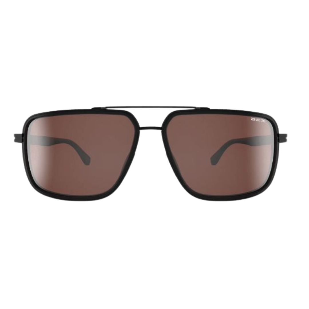BEX Sunglasses Dusk- Matte Black/Brown/Silver