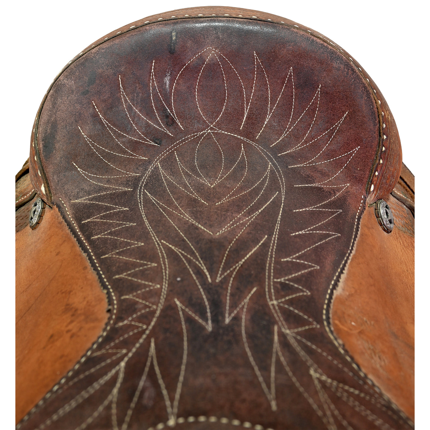 Used 15.5" Sanchez Team Roping Saddle
