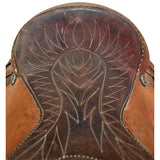 Used 15.5" Sanchez Team Roping Saddle