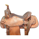 Used 15.5" Sanchez Team Roping Saddle
