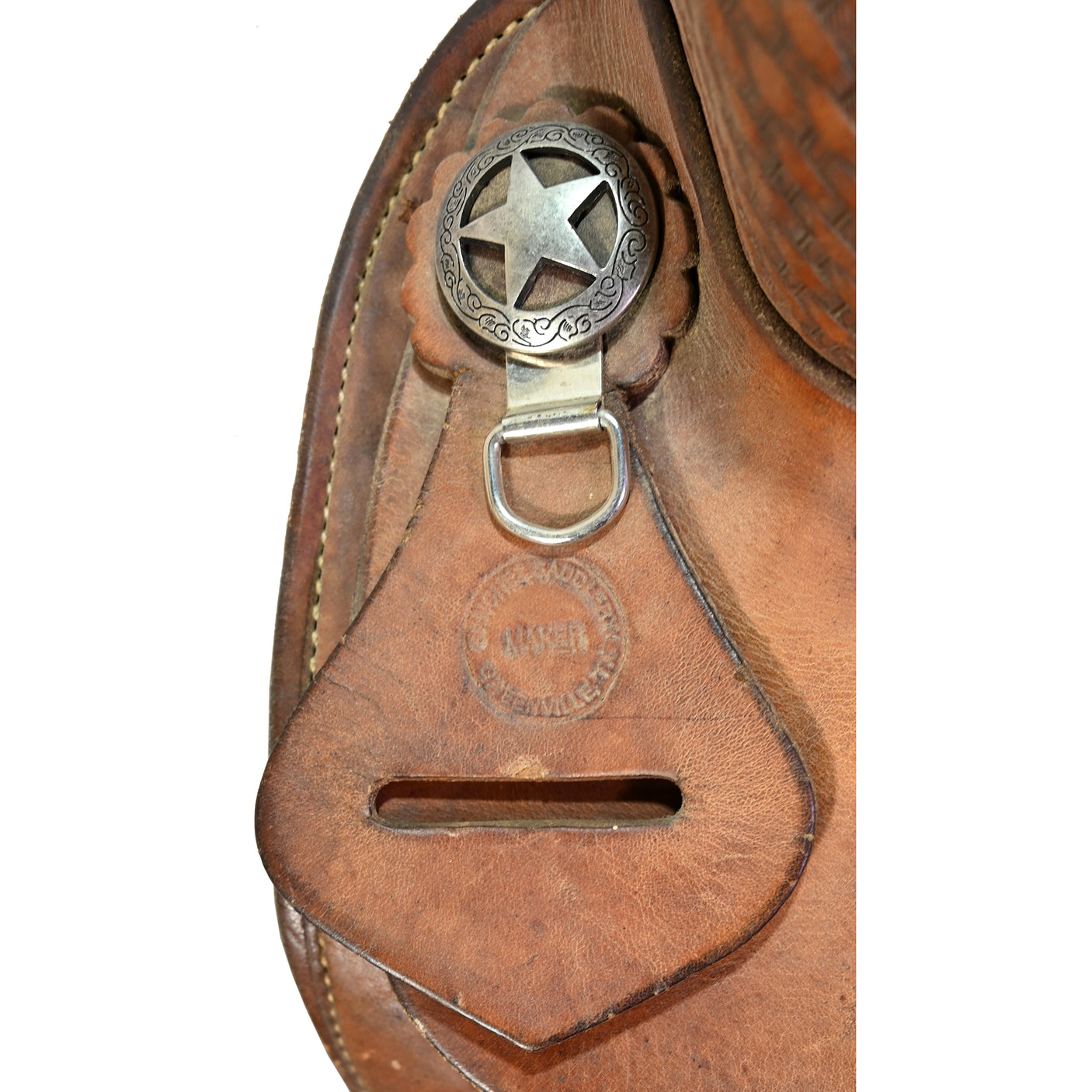 Used 15.5" Sanchez Team Roping Saddle